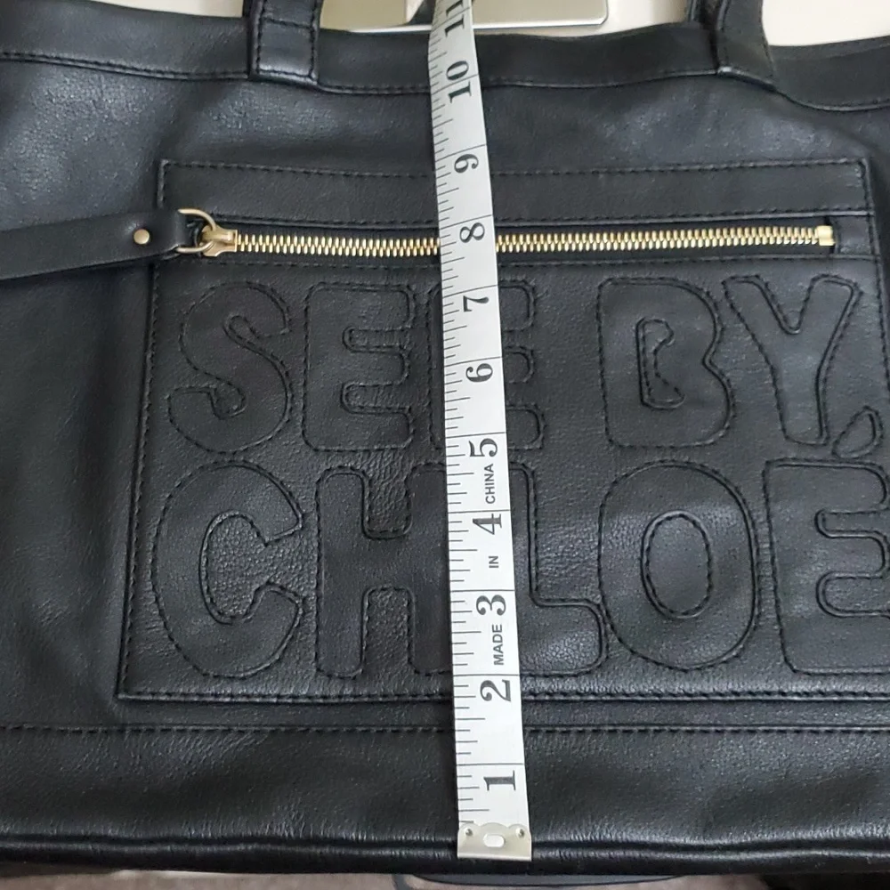 See By Chloé | Black Leather Shoulder Bag - Picture 11 of 12